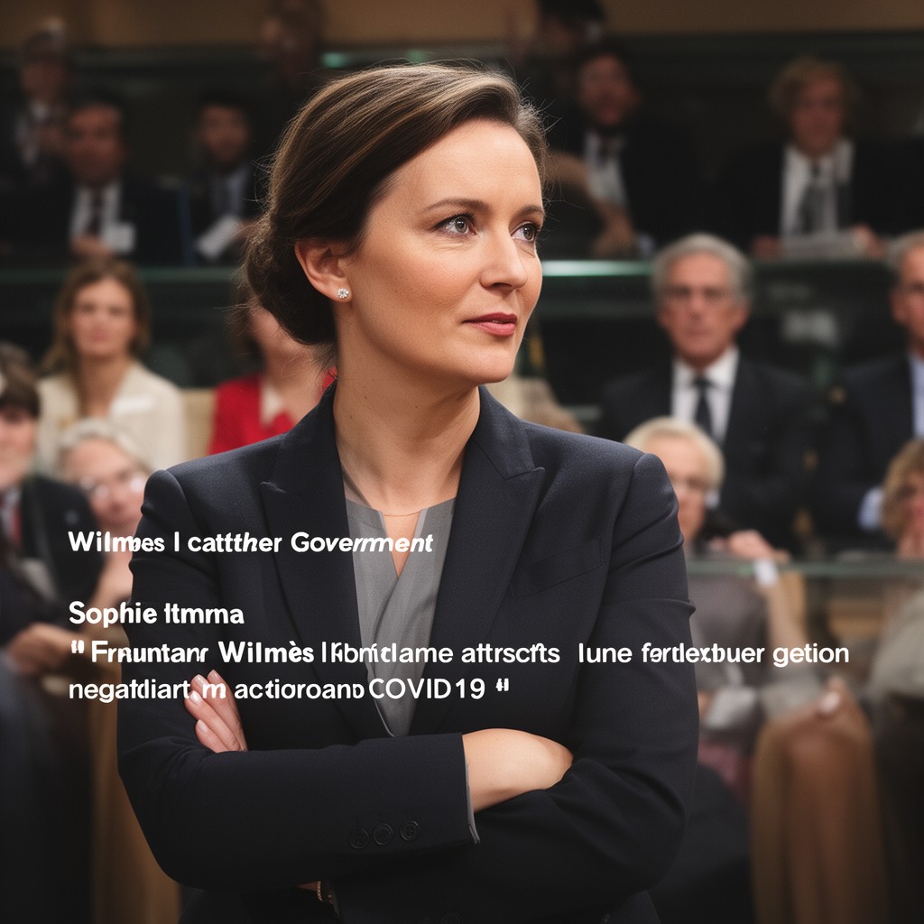 AI-generated illustration of Wilmès I caretaker government
