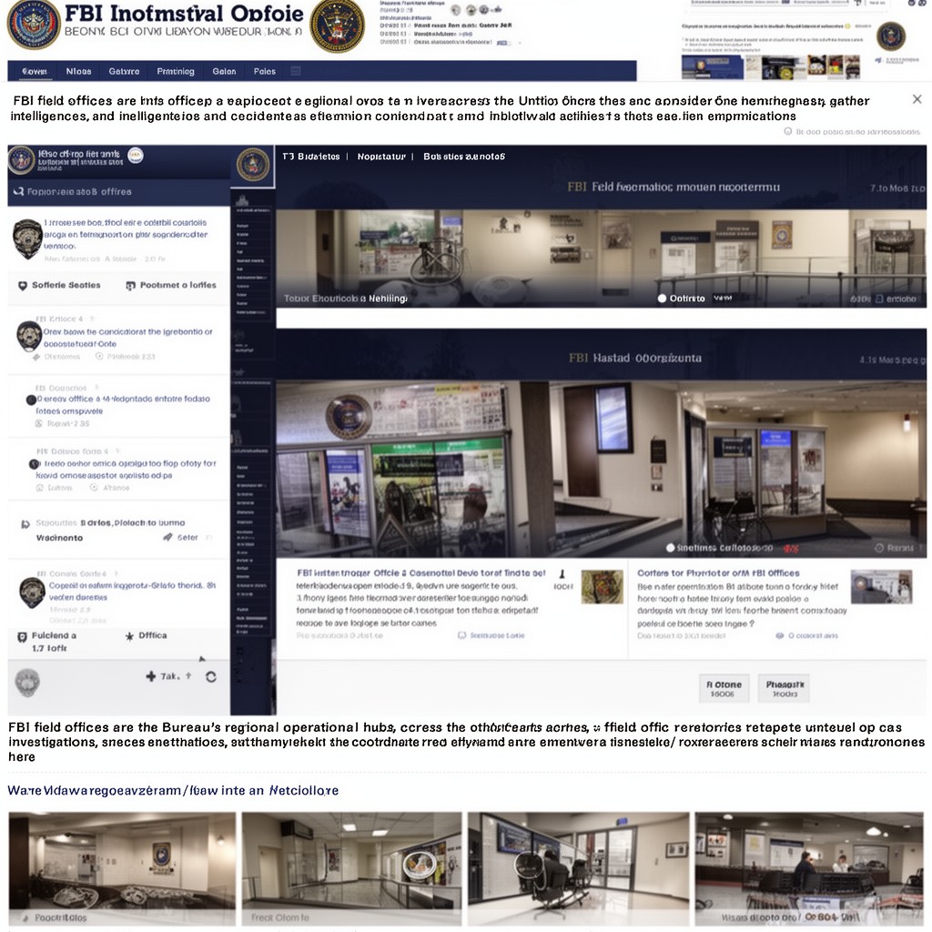 AI-generated illustration of FBI field offices