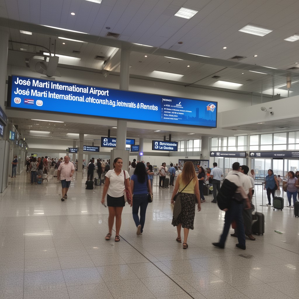 AI-generated illustration of José Martí International Airport