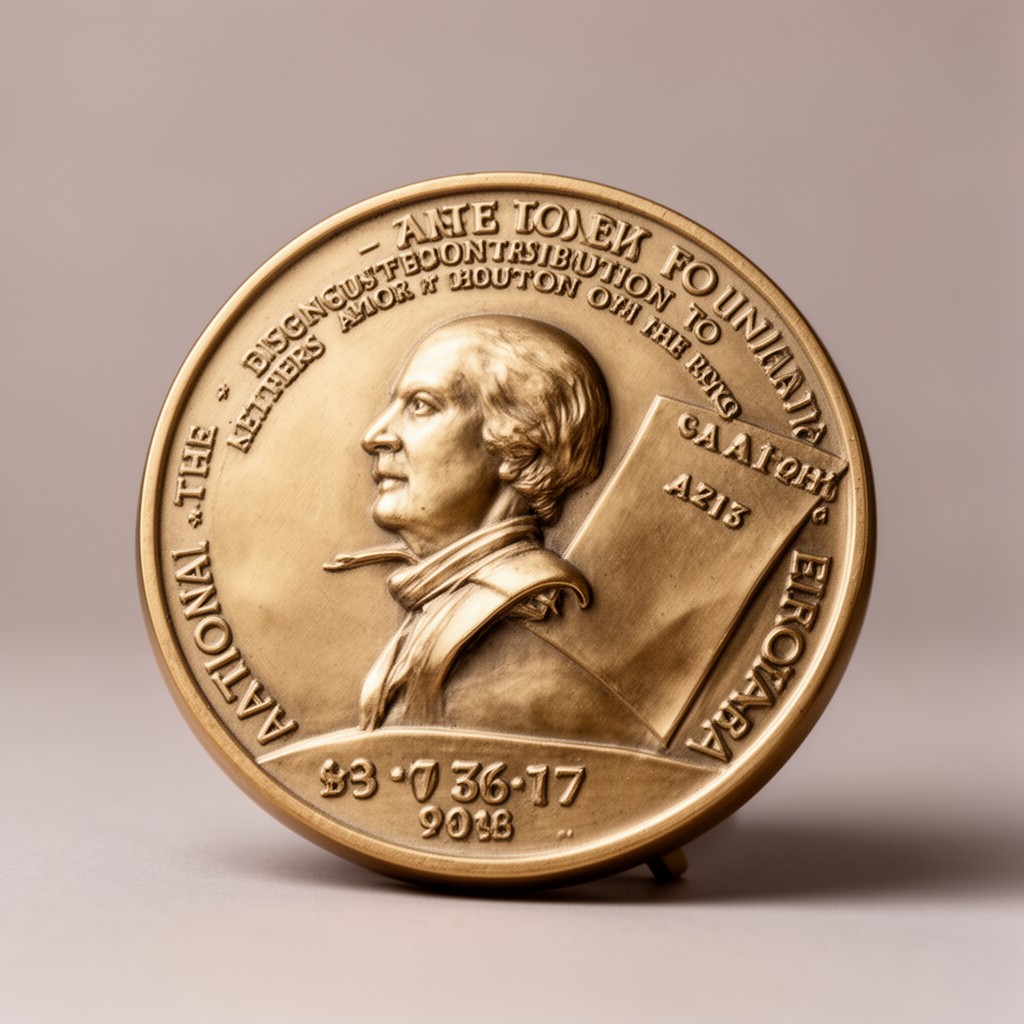 AI-generated illustration of National Book Foundation Medal for Distinguished Contribution to American Letters