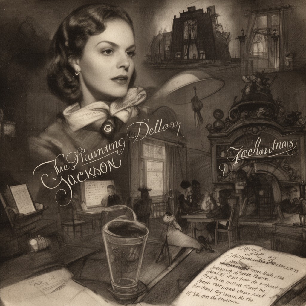 AI-generated illustration of Shirley Jackson