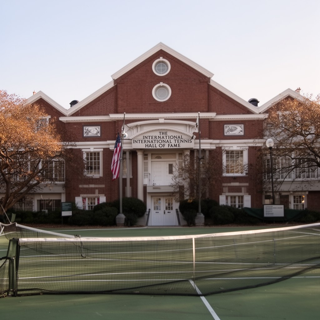 AI-generated illustration of International Tennis Hall of Fame