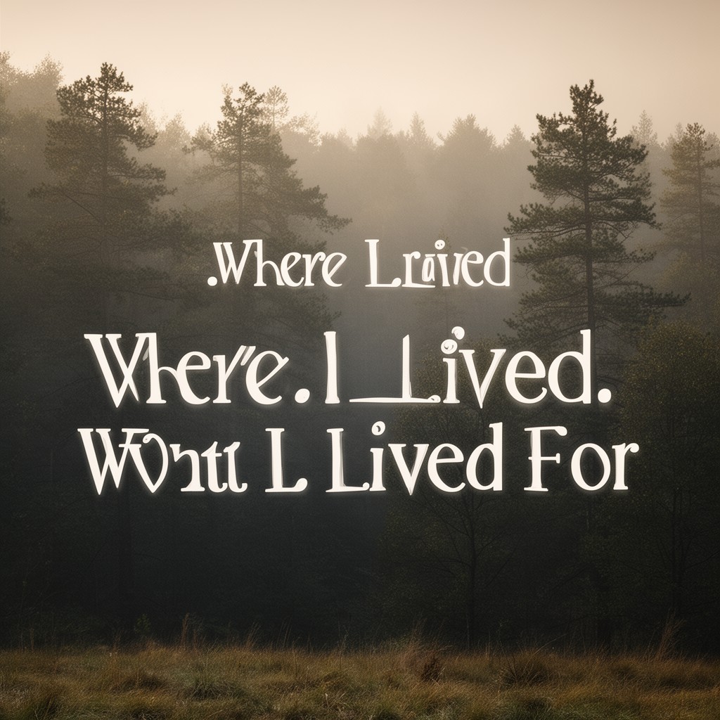 AI-generated illustration of Where I Lived, and What I Lived For