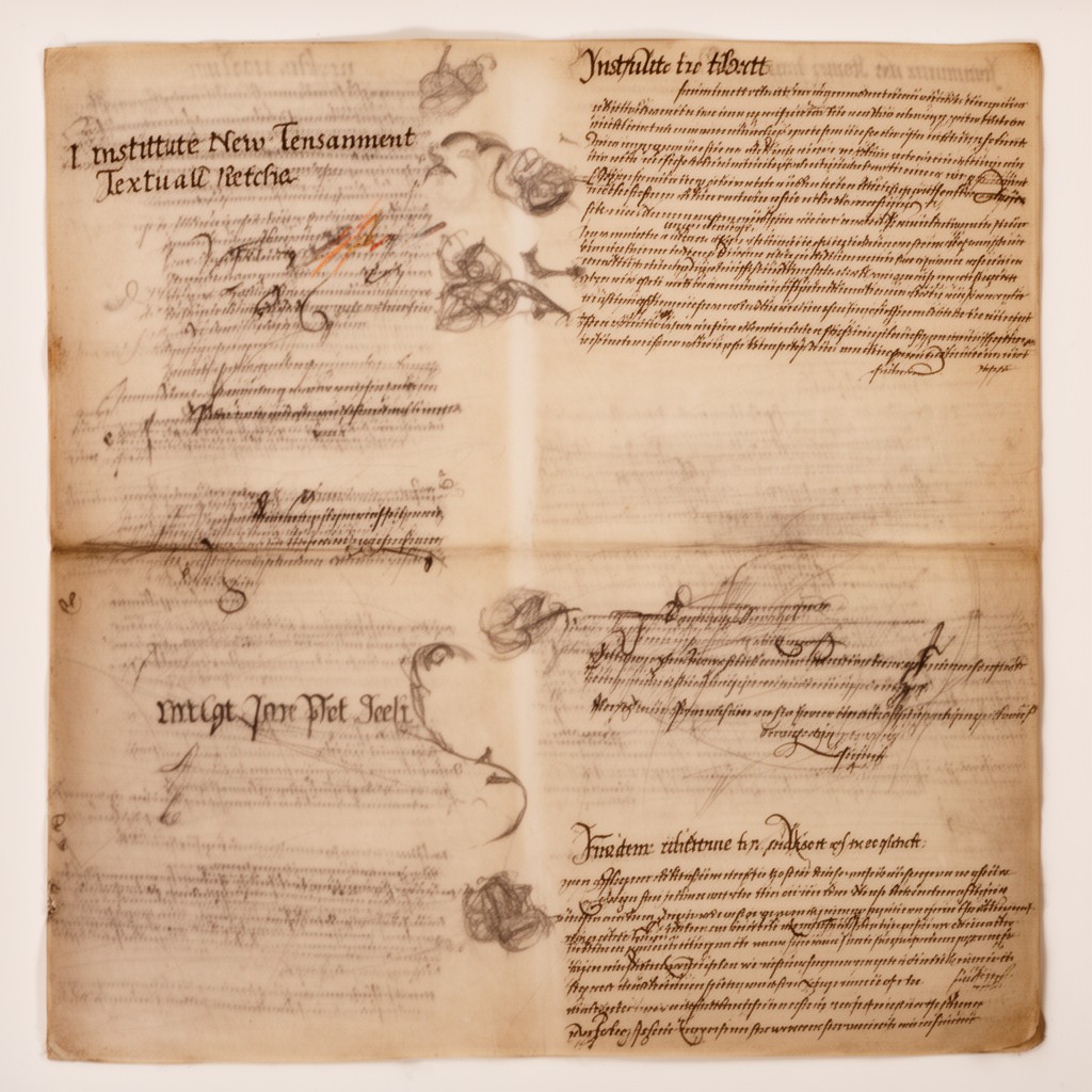 AI-generated illustration of Institute for New Testament Textual Research