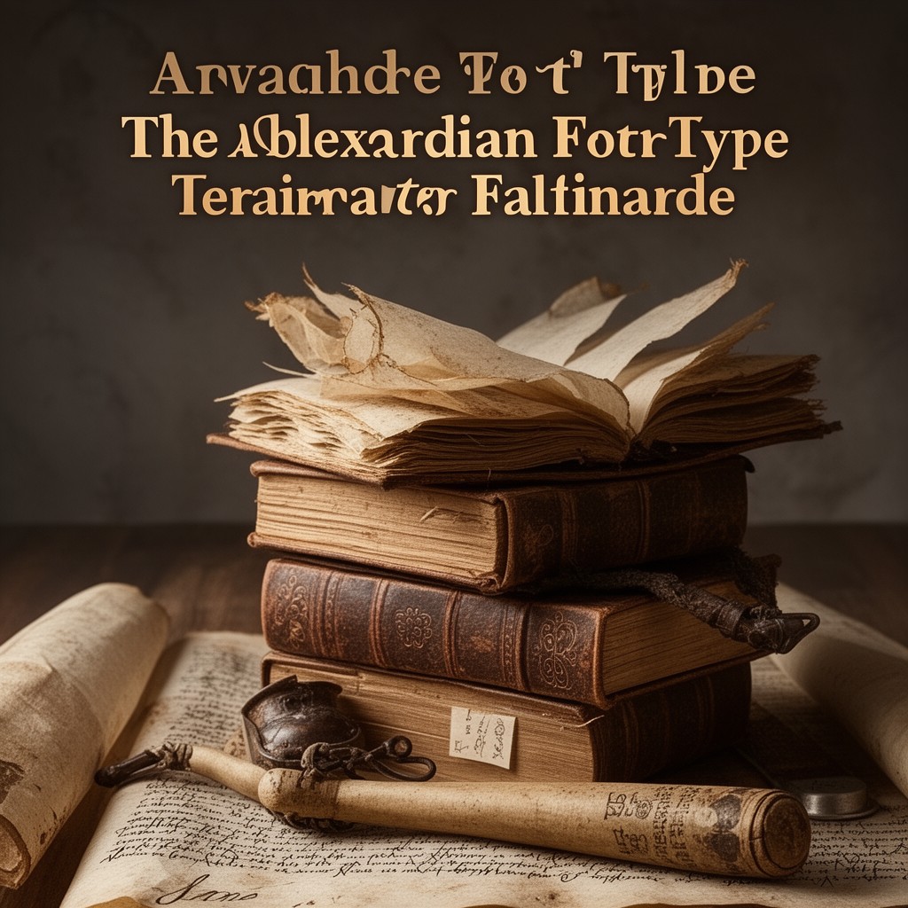 AI-generated illustration of Alexandrian text-type