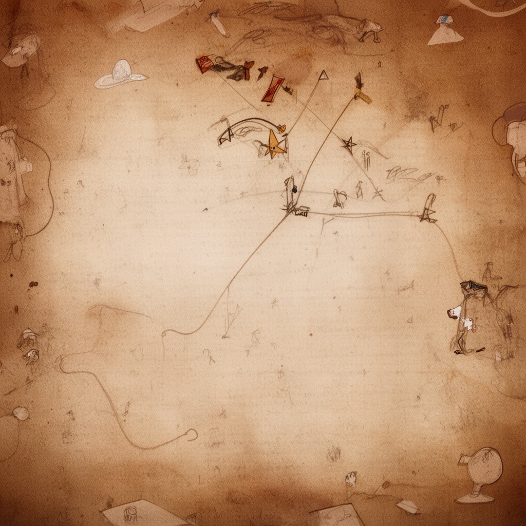 AI-generated illustration of Western text-type