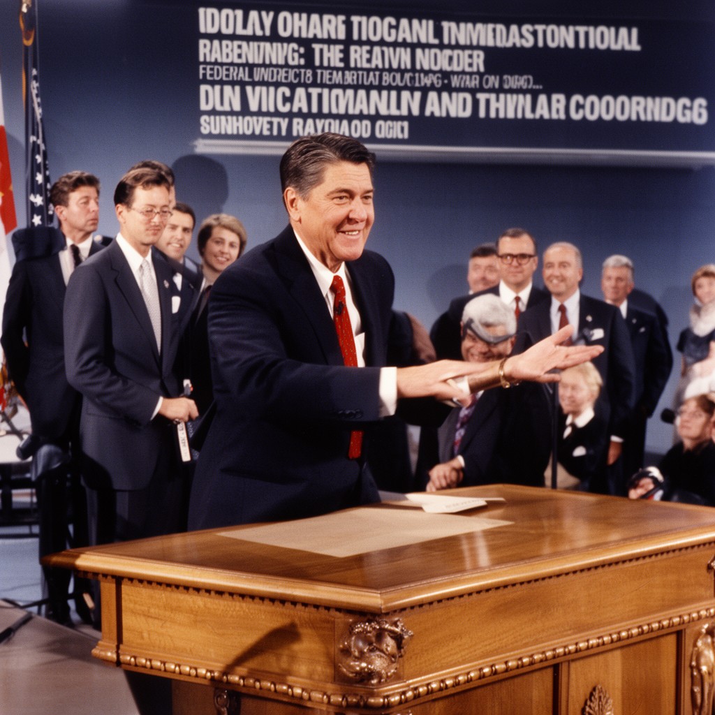AI-generated illustration of Reagan administration