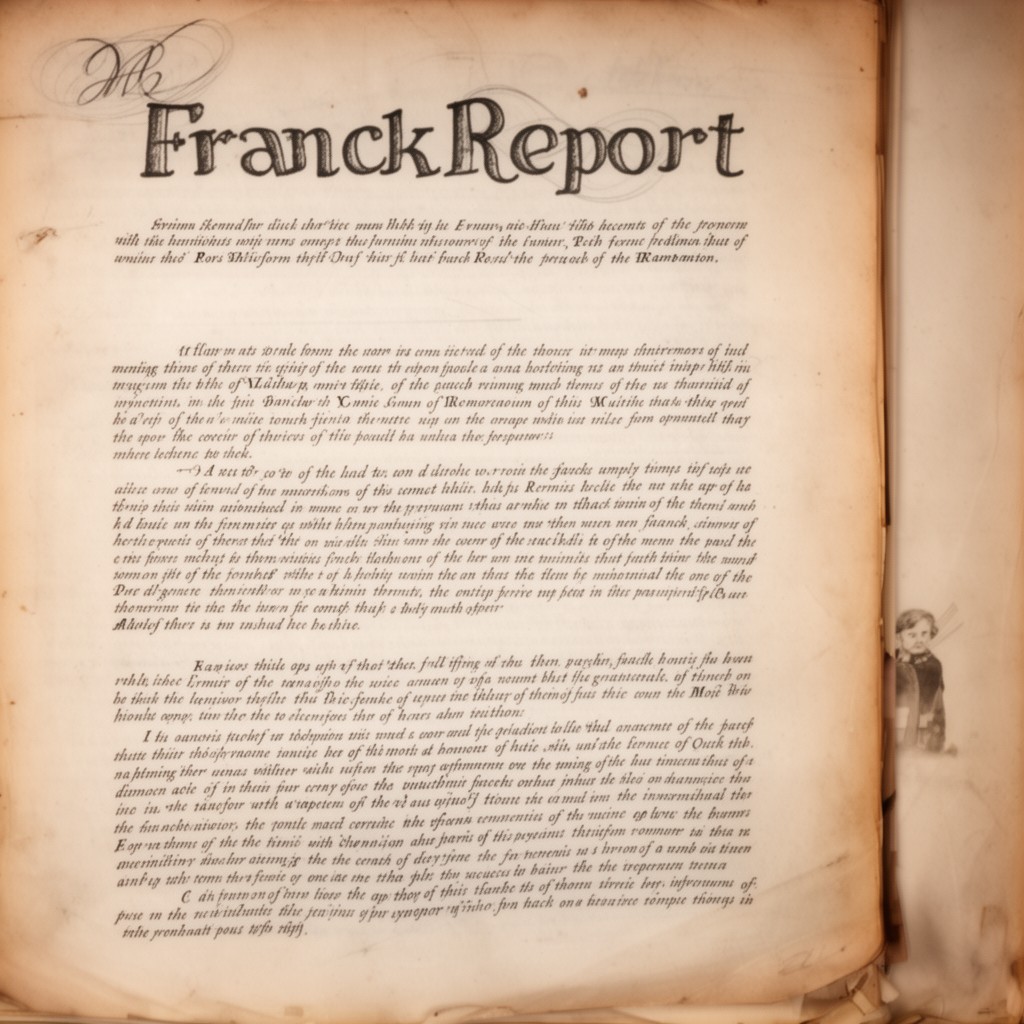 AI-generated illustration of Franck Report