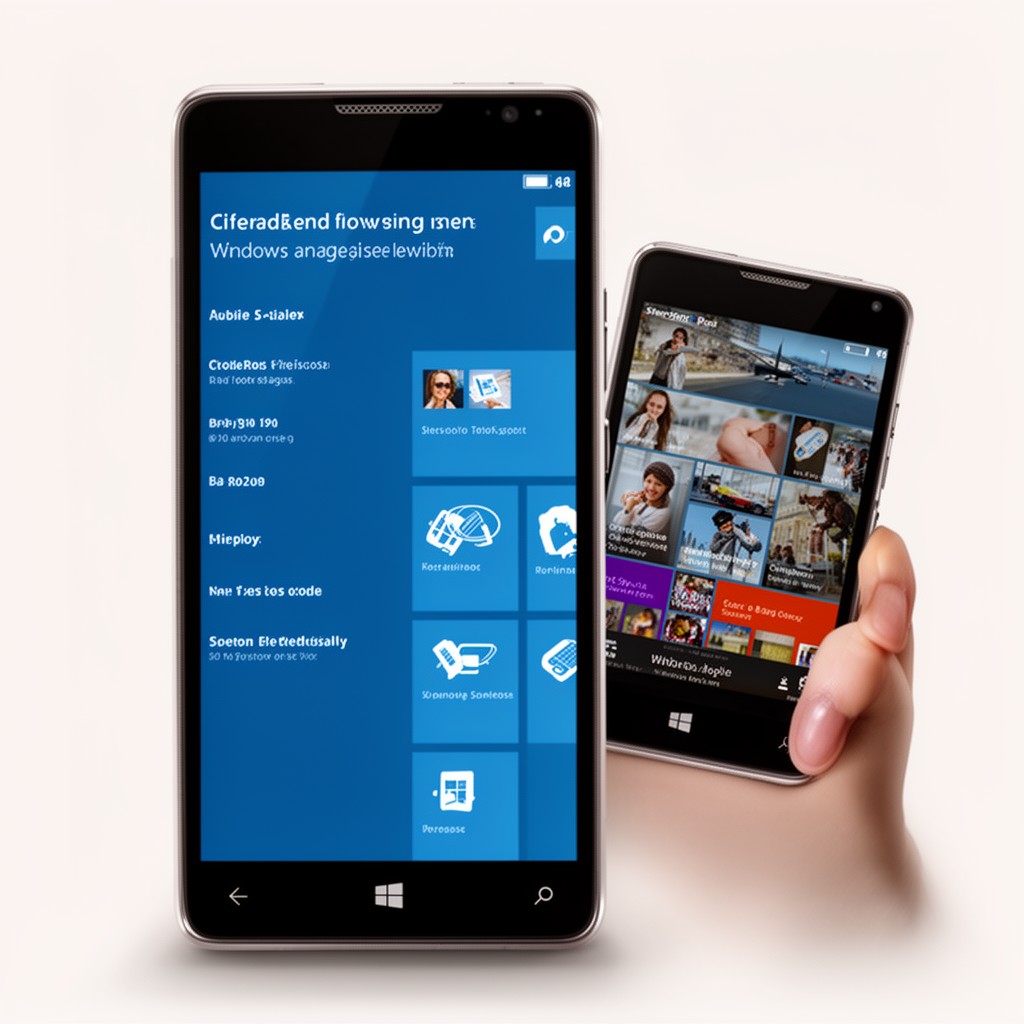 AI-generated illustration of Windows Mobile