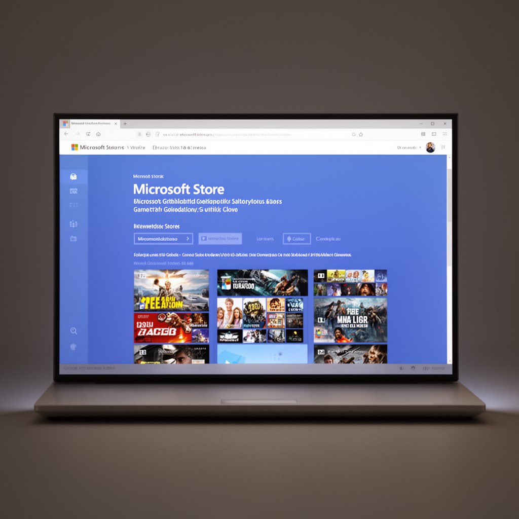 AI-generated illustration of Microsoft Store