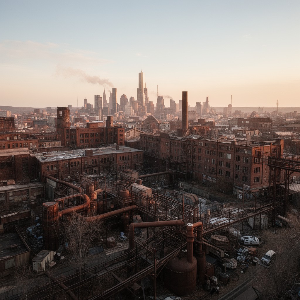 AI-generated illustration of Rust Belt