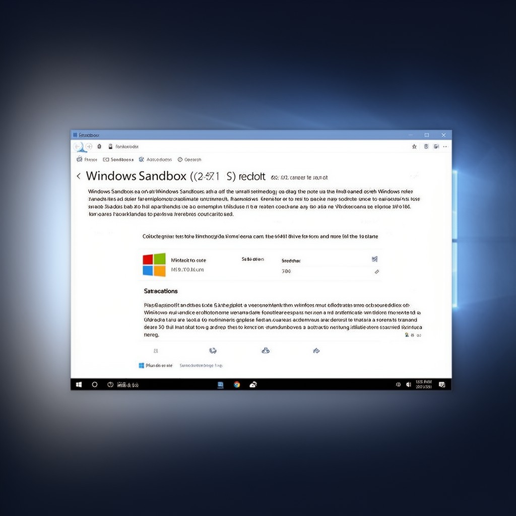 AI-generated illustration of Windows Sandbox