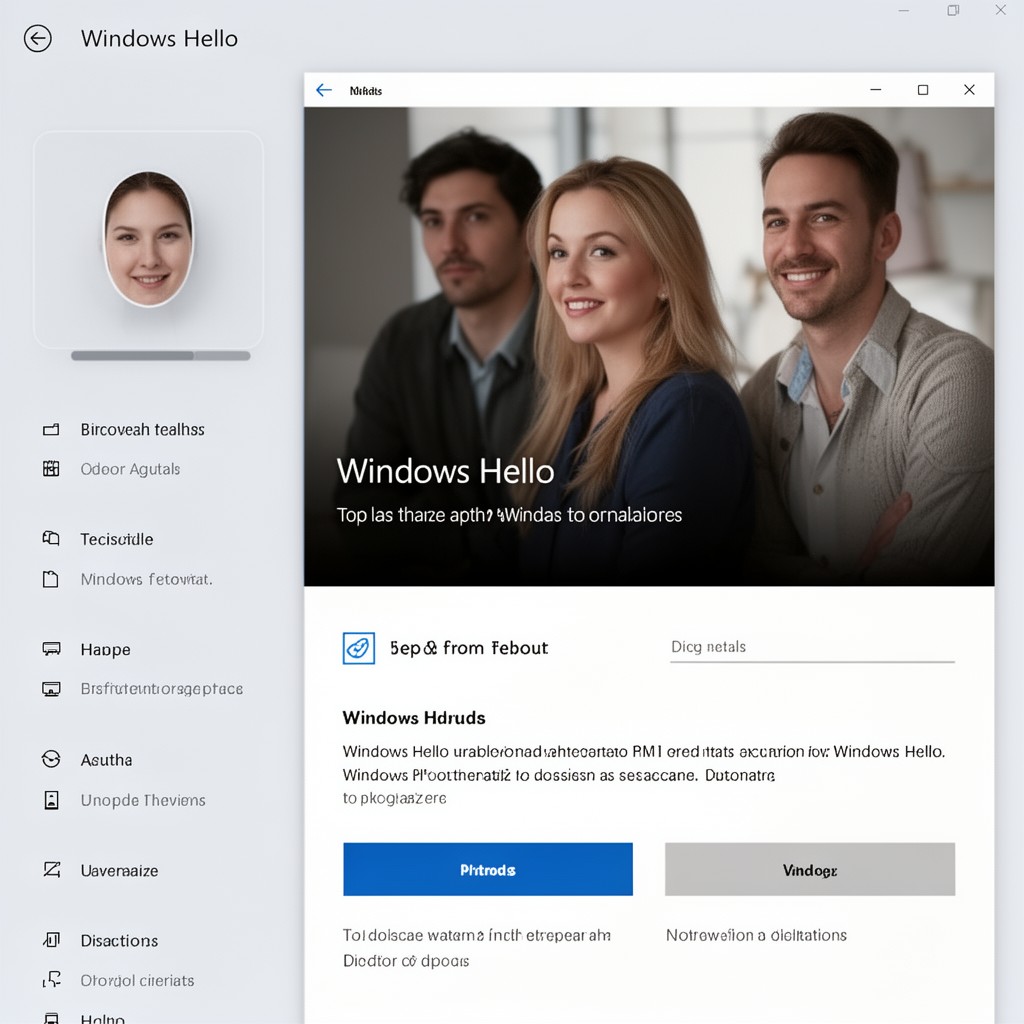 AI-generated illustration of Windows Hello