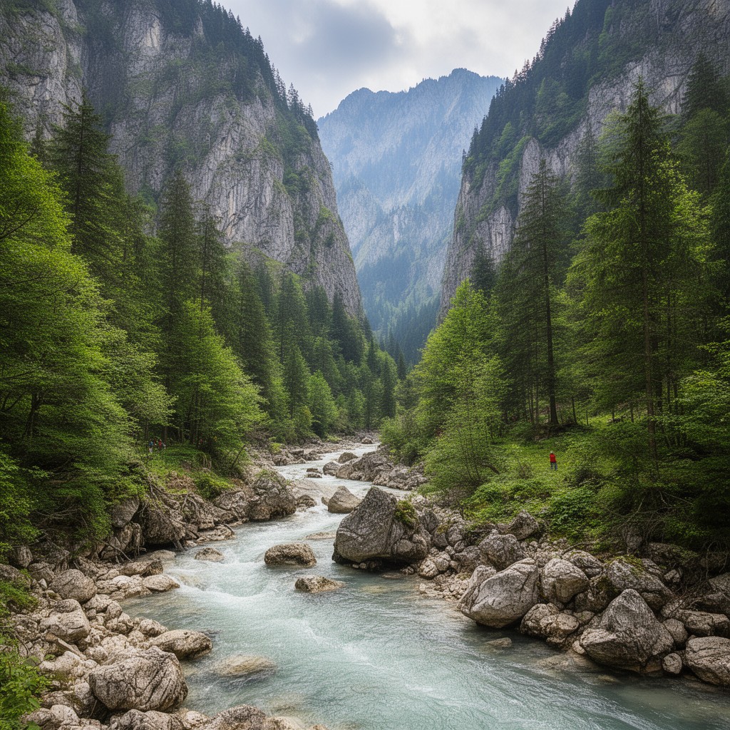 AI-generated illustration of Pieniny National Park