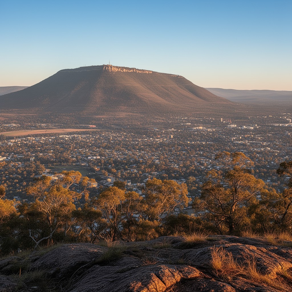 AI-generated illustration of Mount Ainslie