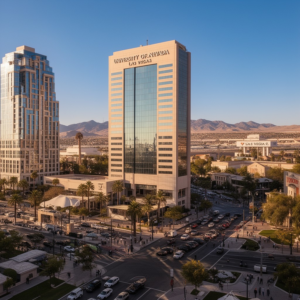 AI-generated illustration of University of Nevada, Las Vegas