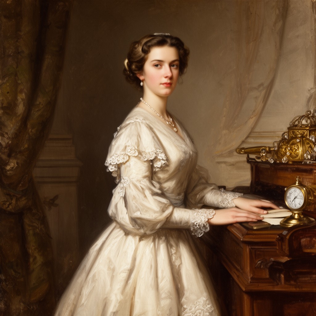 AI-generated illustration of Princess Elizabeth of the United Kingdom