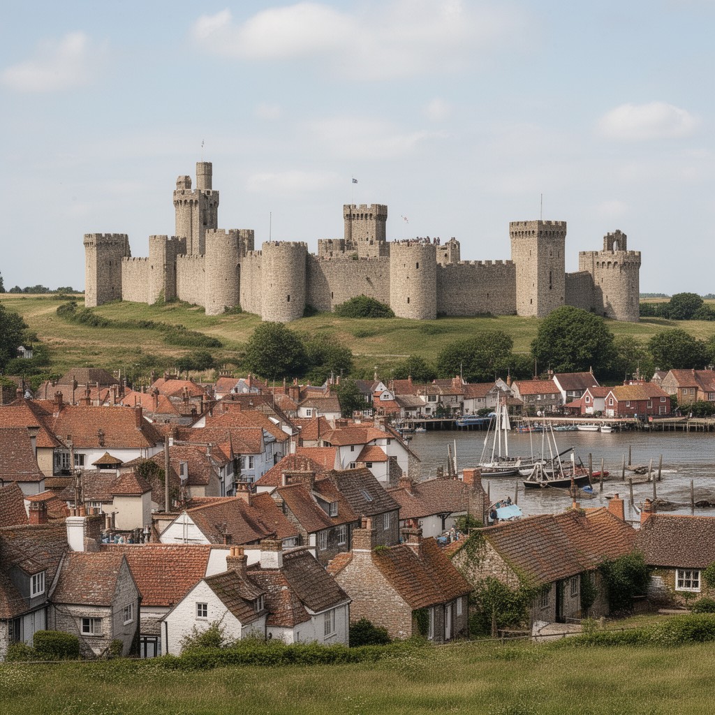 AI-generated illustration of Orford, Suffolk
