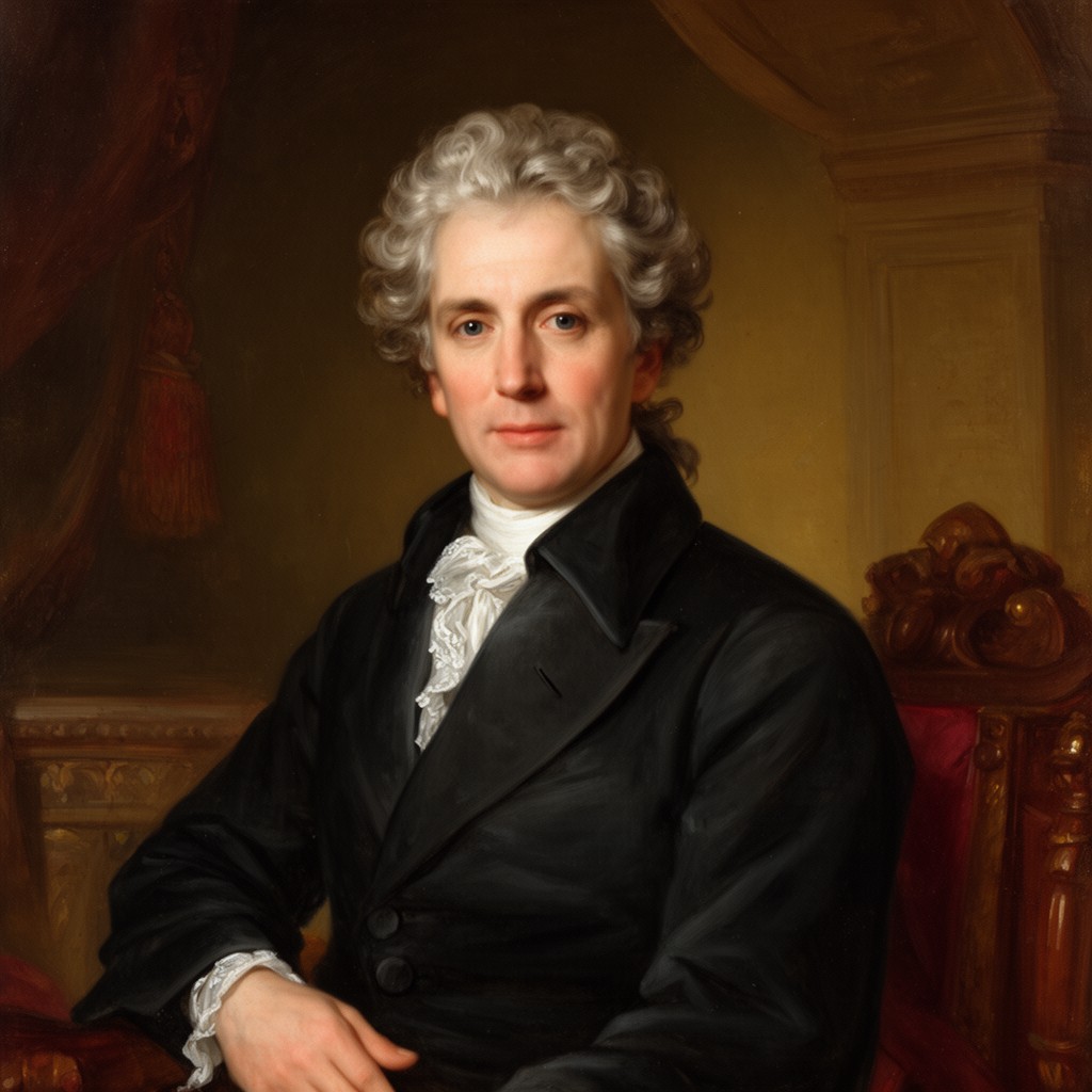 AI-generated illustration of Horatio Walpole, 1st Earl of Orford (second creation)