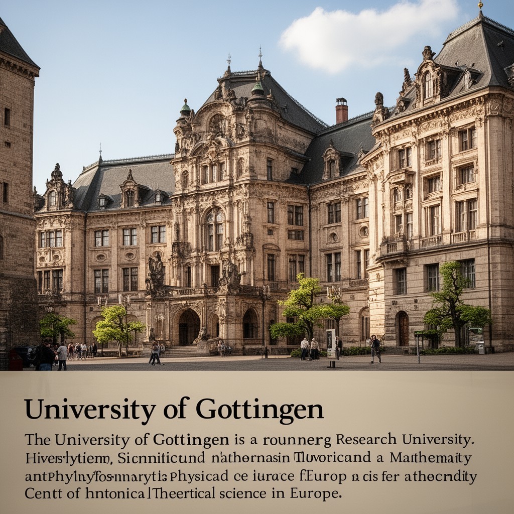 AI-generated illustration of University of Göttingen