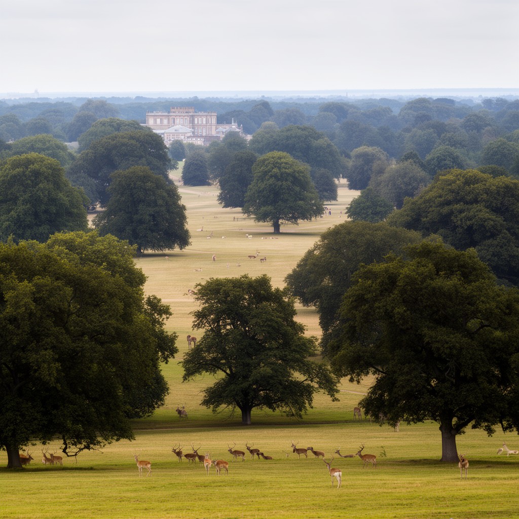 AI-generated illustration of Windsor Great Park