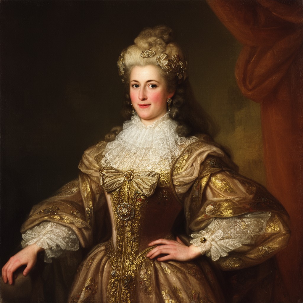 AI-generated illustration of Theresa Kunegunda Sobieska