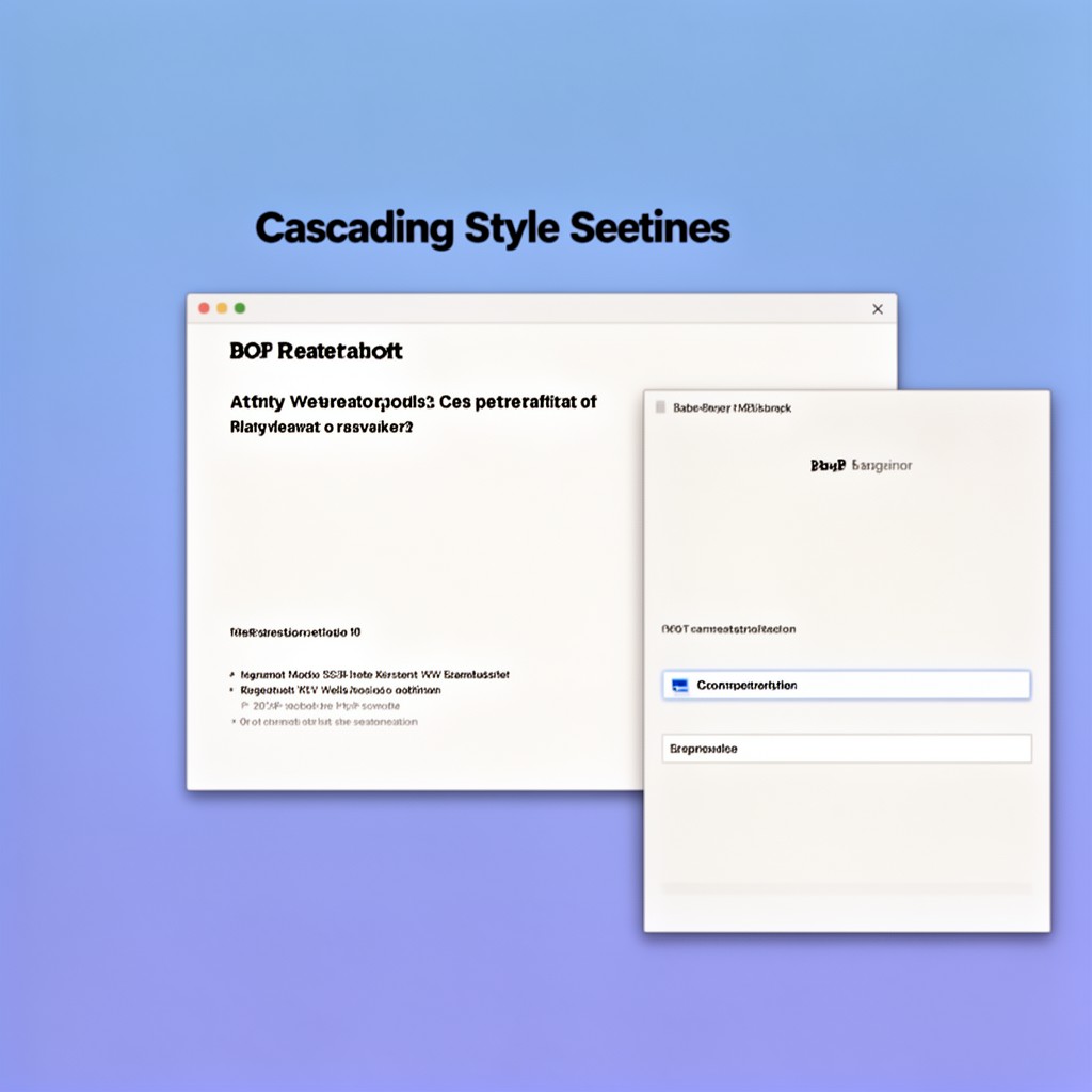 AI-generated illustration of CSS
