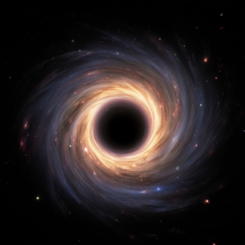 AI-generated illustration of Bardeen black hole model