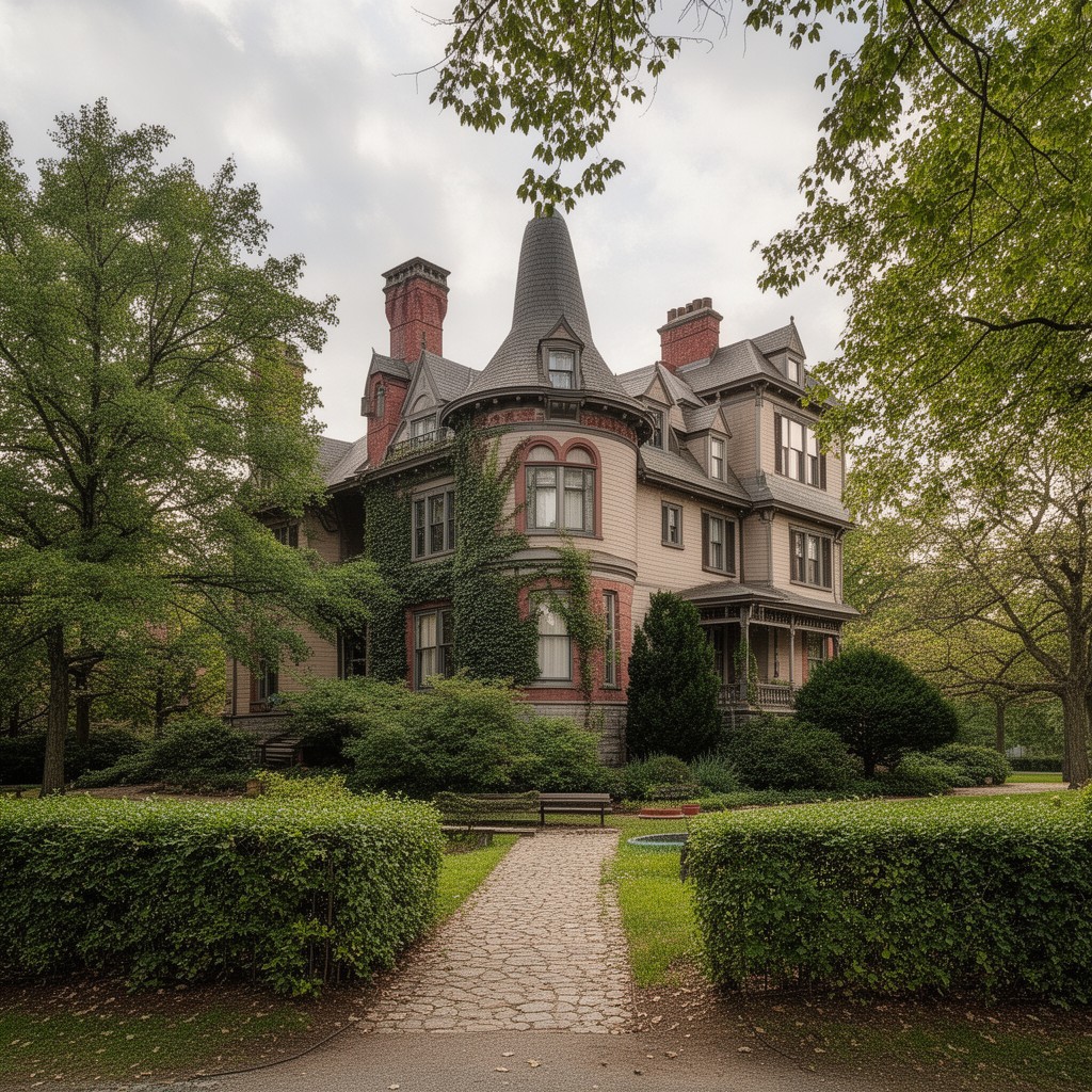 AI-generated illustration of Mark Twain House and Museum
