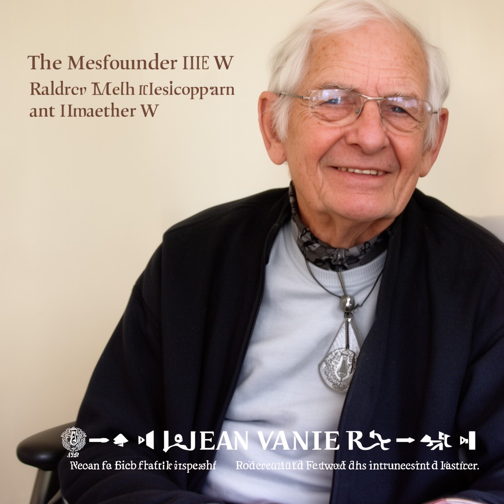 AI-generated illustration of Jean Vanier