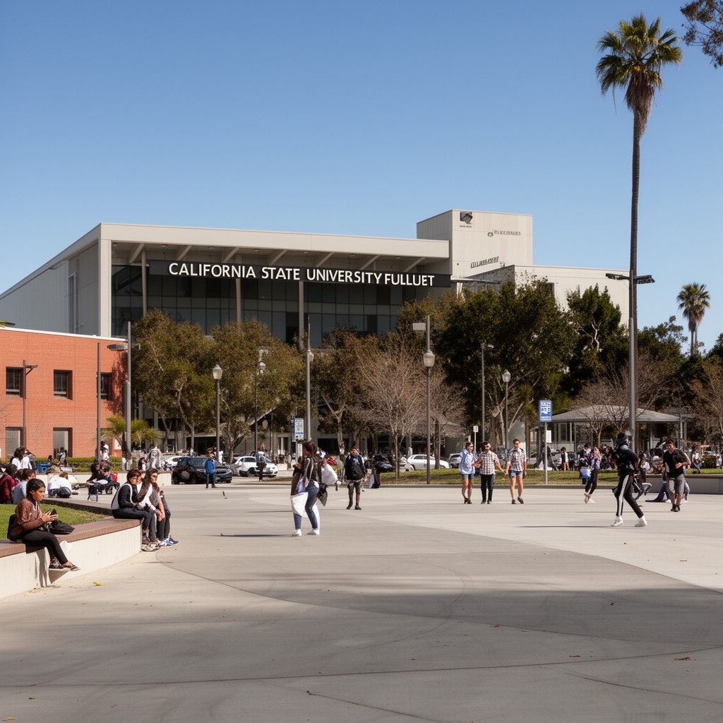 AI-generated illustration of California State University, Fullerton