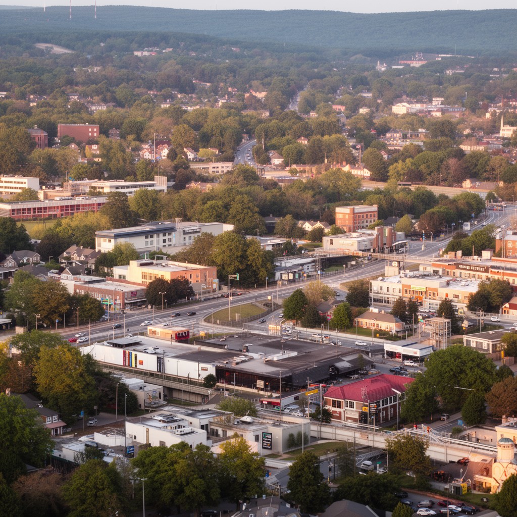 AI-generated illustration of Springfield, Virginia
