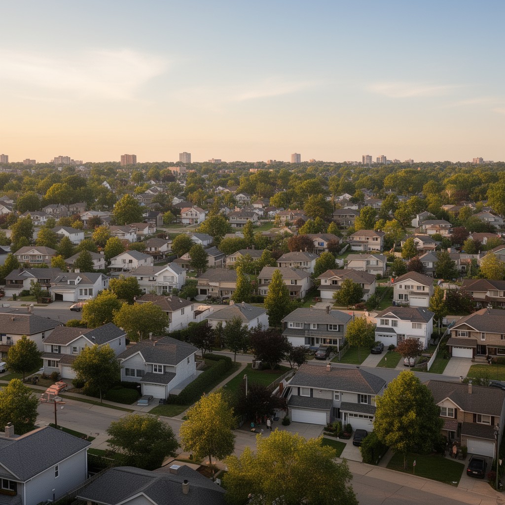 AI-generated illustration of Hanover Park, Illinois