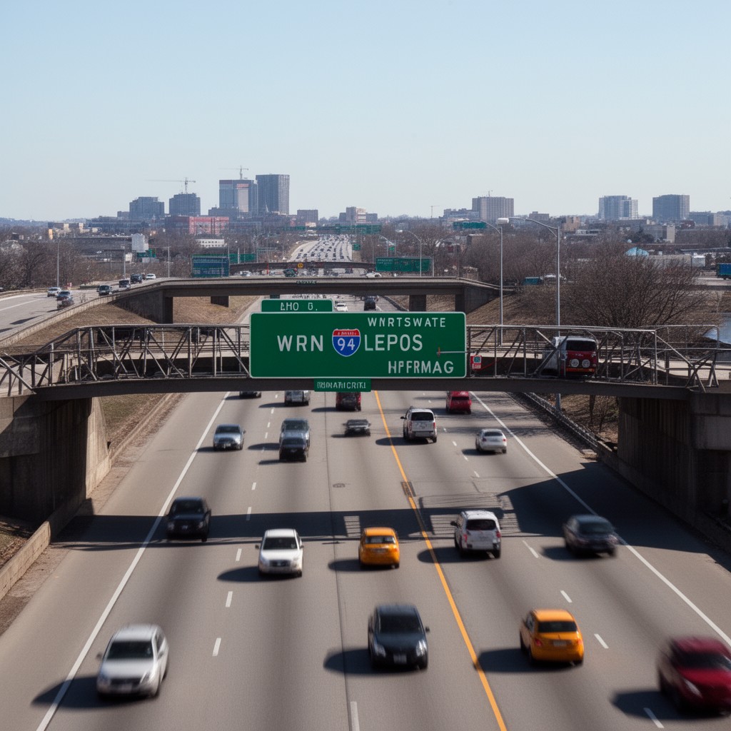 AI-generated illustration of Interstate 94