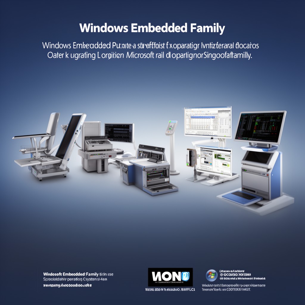 AI-generated illustration of Windows Embedded family