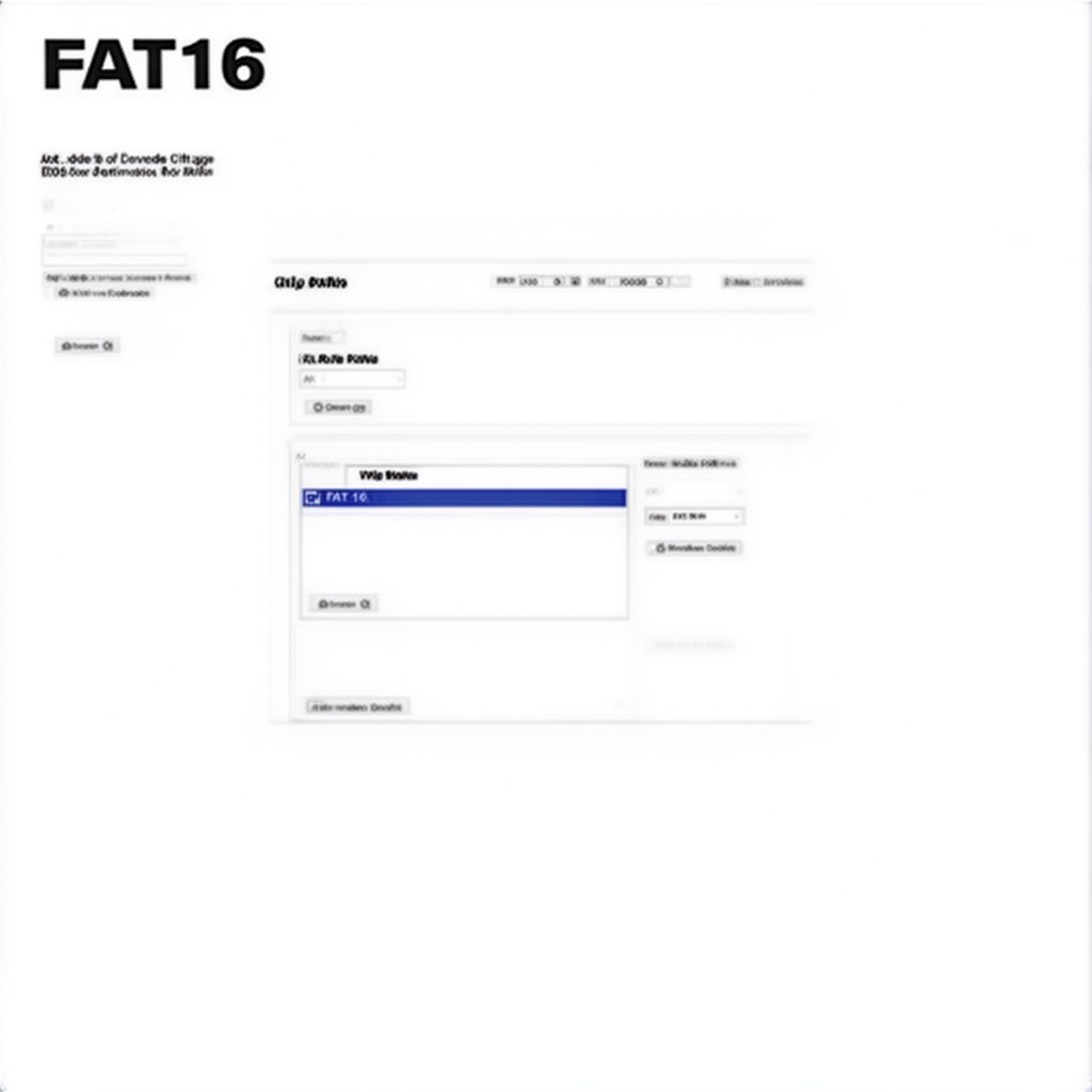 AI-generated illustration of FAT16