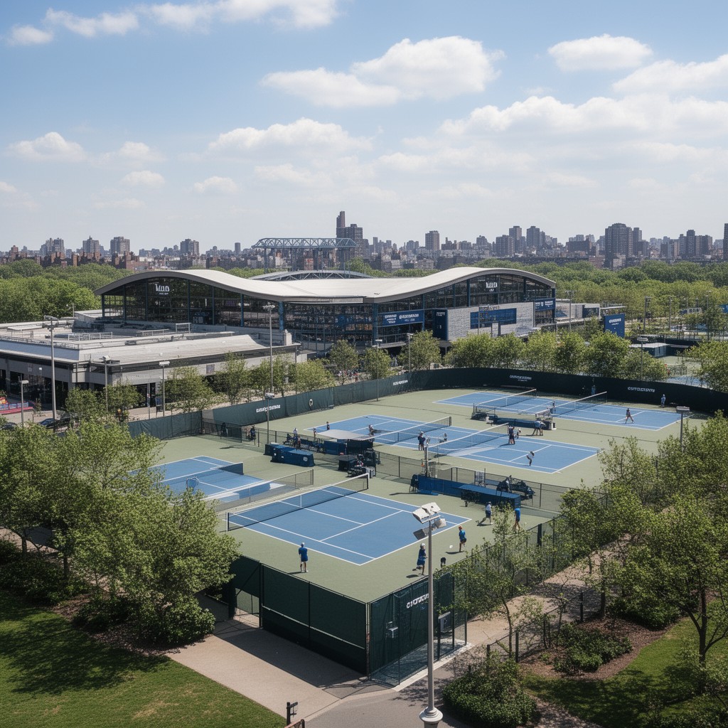 AI-generated illustration of Billie Jean King National Tennis Center