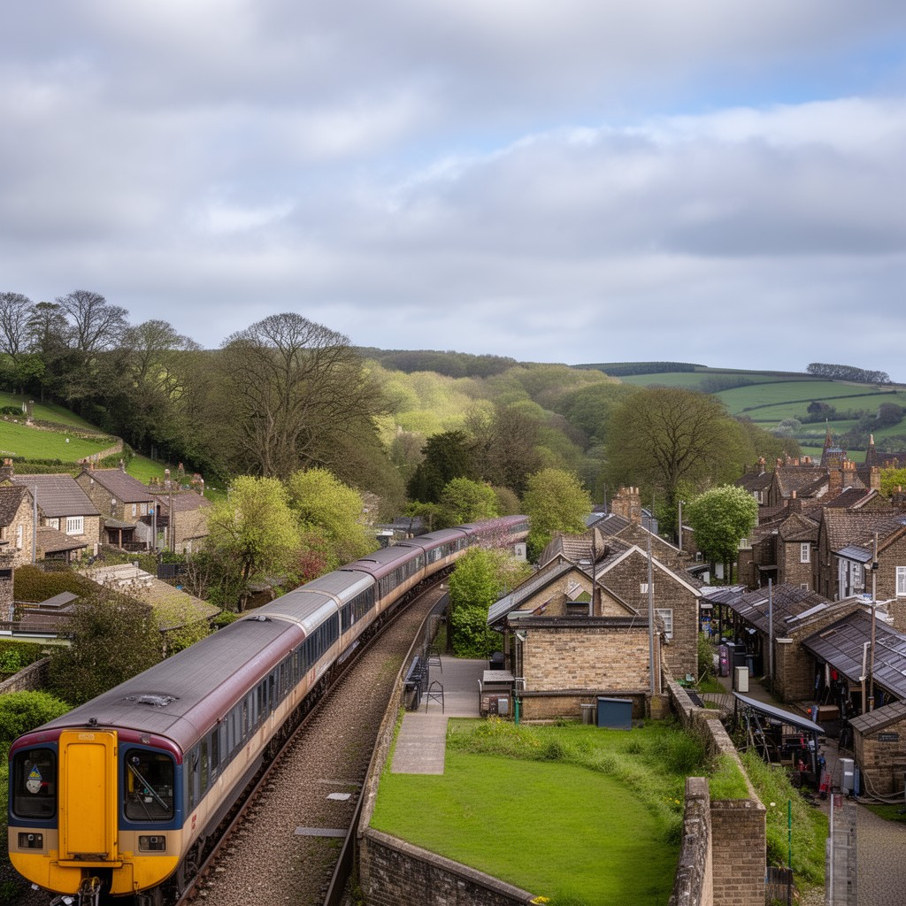 AI-generated illustration of Welsh Marches Line