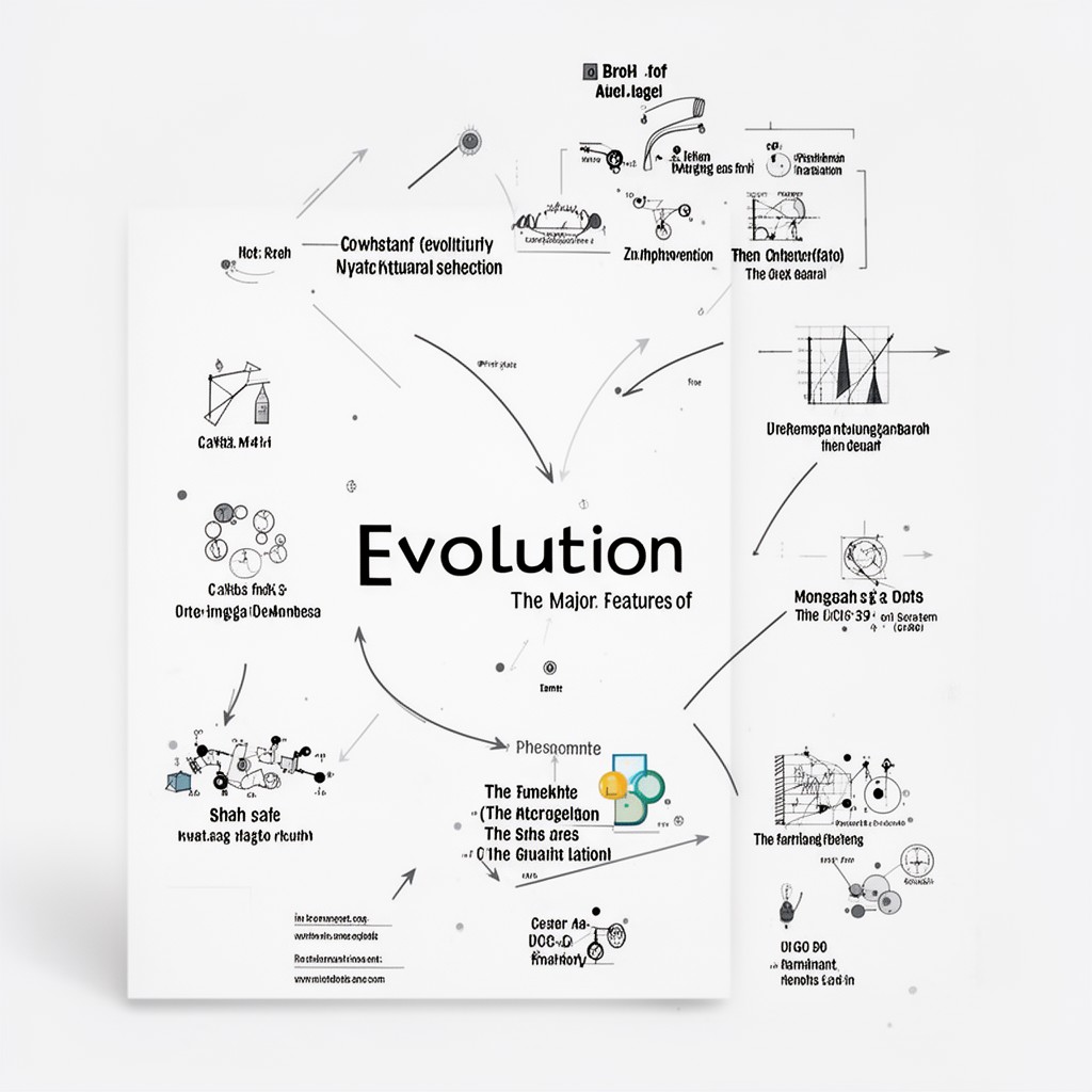 AI-generated illustration of The Major Features of Evolution