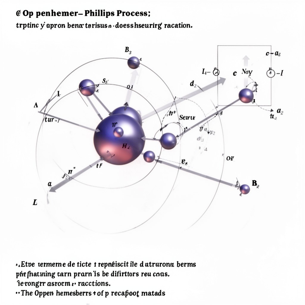 AI-generated illustration of Oppenheimer–Phillips process
