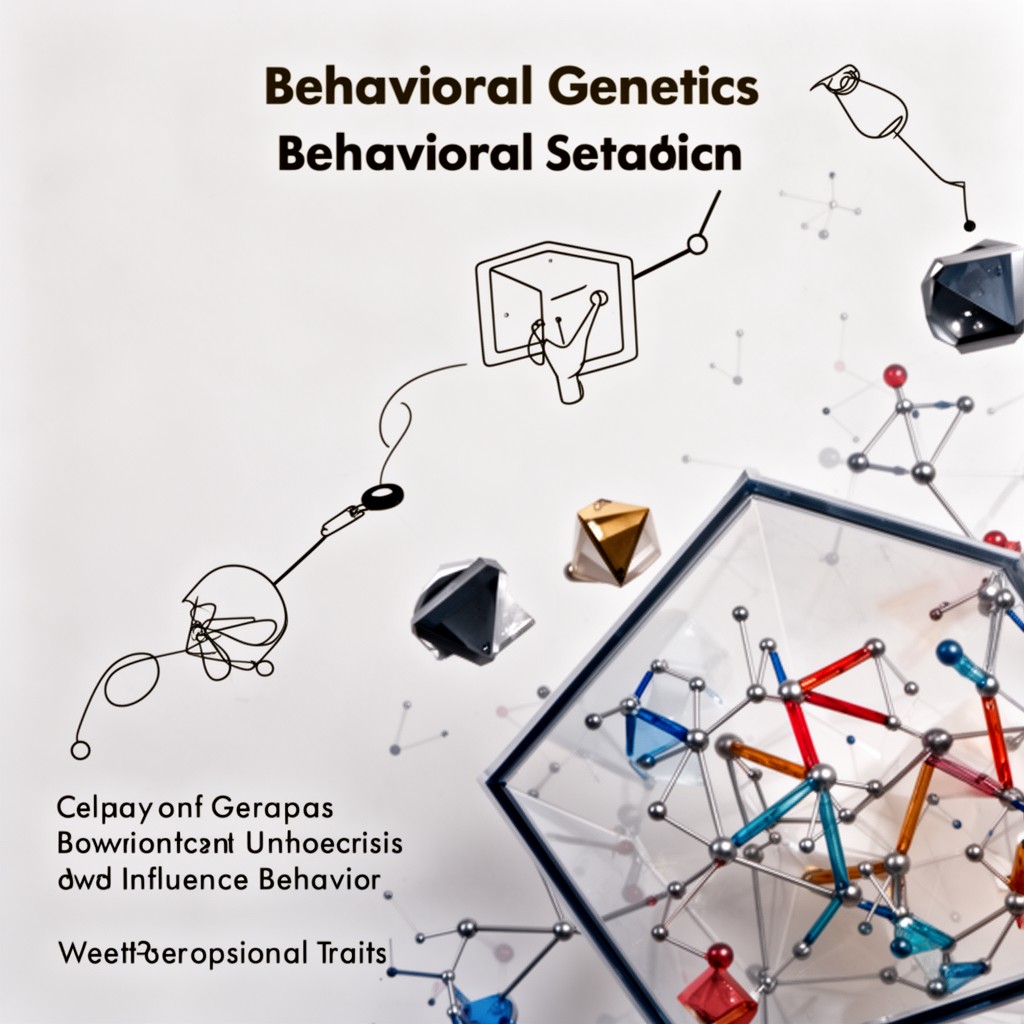 AI-generated illustration of behavioral genetics