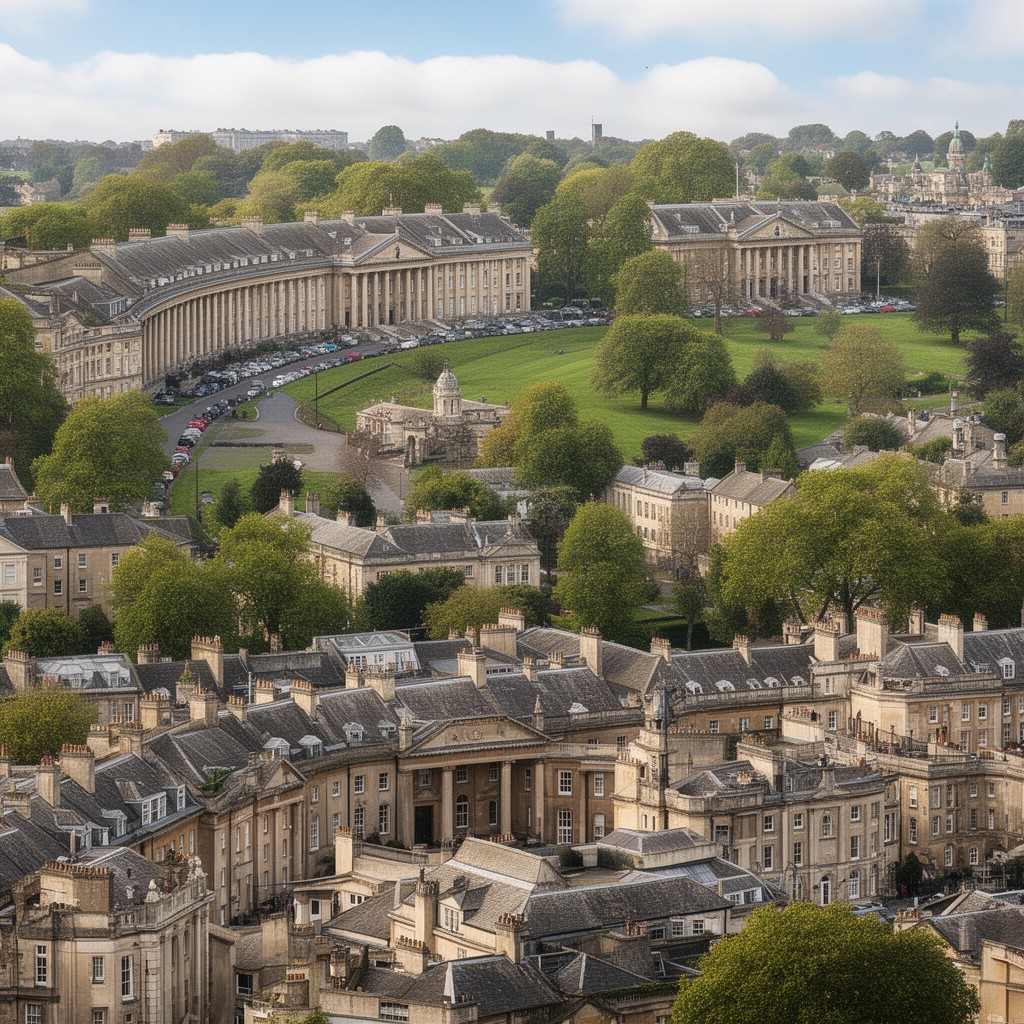 AI-generated illustration of Royal Crescent