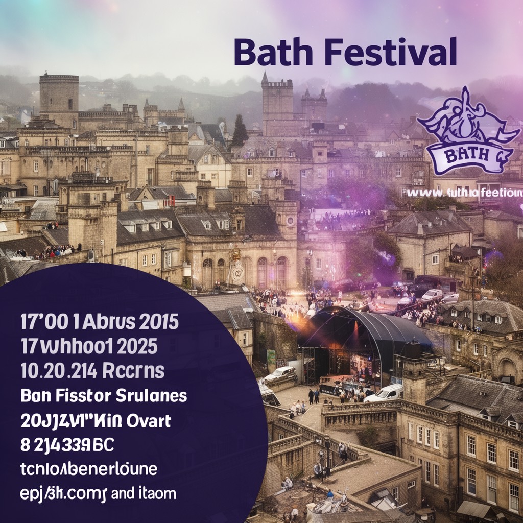 AI-generated illustration of Bath Festival