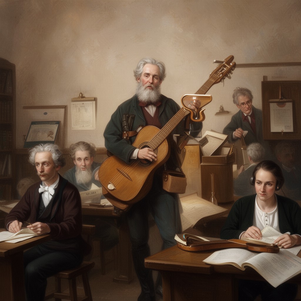 AI-generated illustration of English Dissenting Academies movement