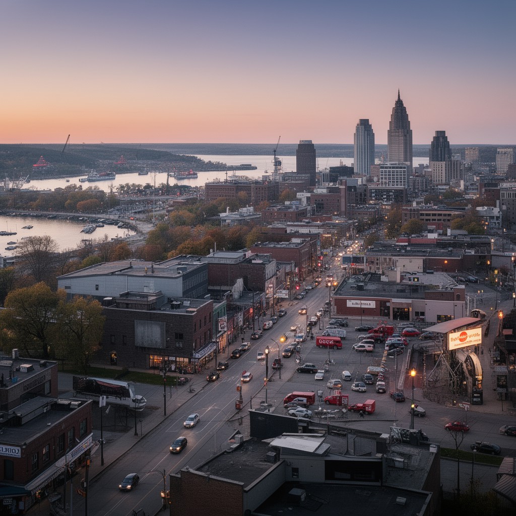 AI-generated illustration of Belleville, Ontario