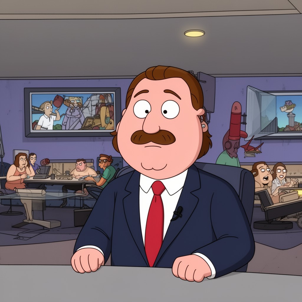 AI-generated illustration of Tom Tucker