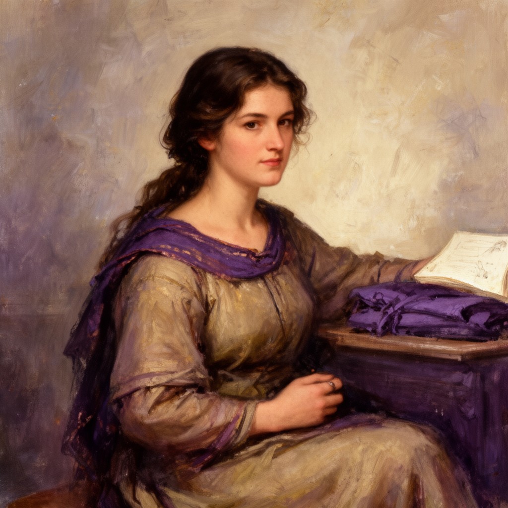 AI-generated illustration of Lydia
