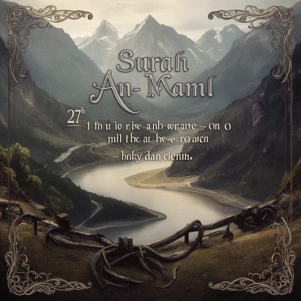 AI-generated illustration of Surah An-Naml