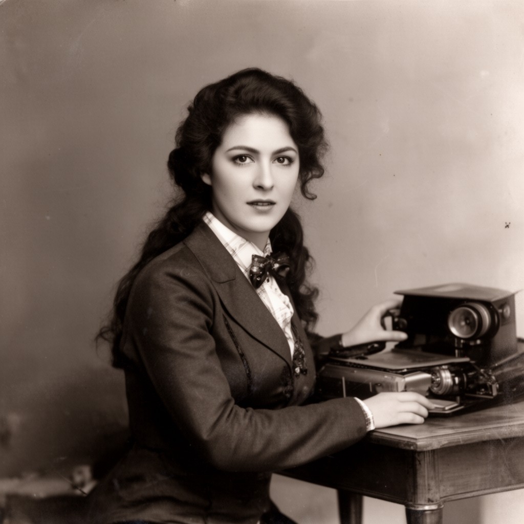 AI-generated illustration of Elizabeth Pickett Chevalier