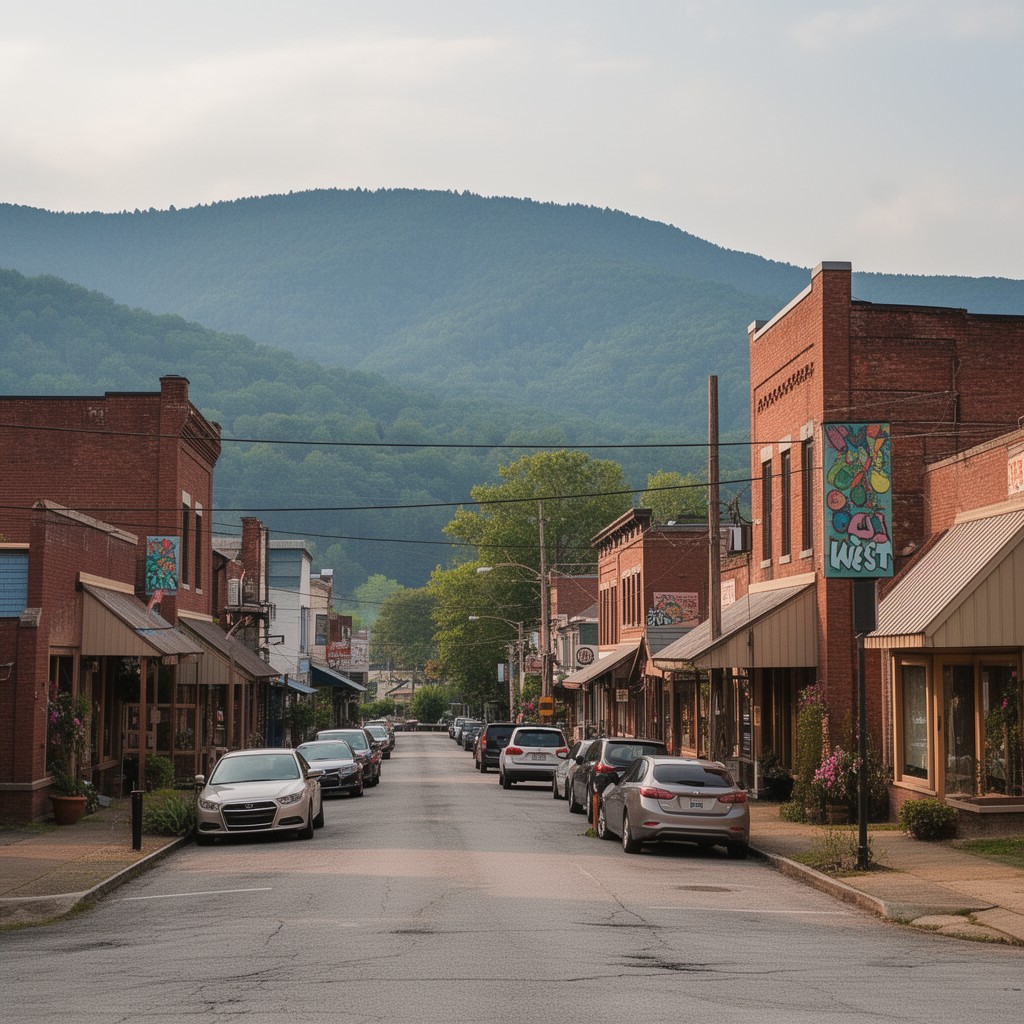 AI-generated illustration of Thomas, West Virginia